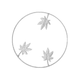 Yaprak 4 Ferforje Duvar Süsü